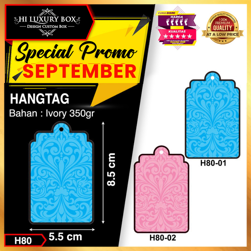 

Hangtag|Murah|Hiasan|Label|Aksesoris|Box|Dus|Polos|H80
