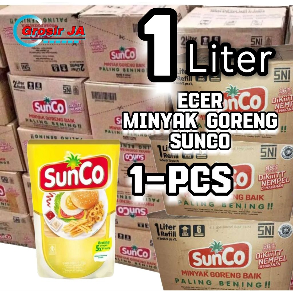 

Sunco 1L Minyak Goreng Suco Kemasan 1L (1-PCS) Minyak Sunco Kemasan 1Liter
