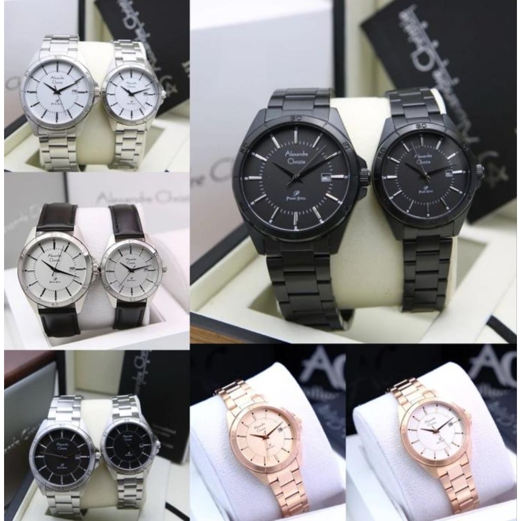 ALEXANDRE CHRISTIE AC1011 AC 1011 AC1012 AC 1012 JAM PRIA WANITA ORIGINAL