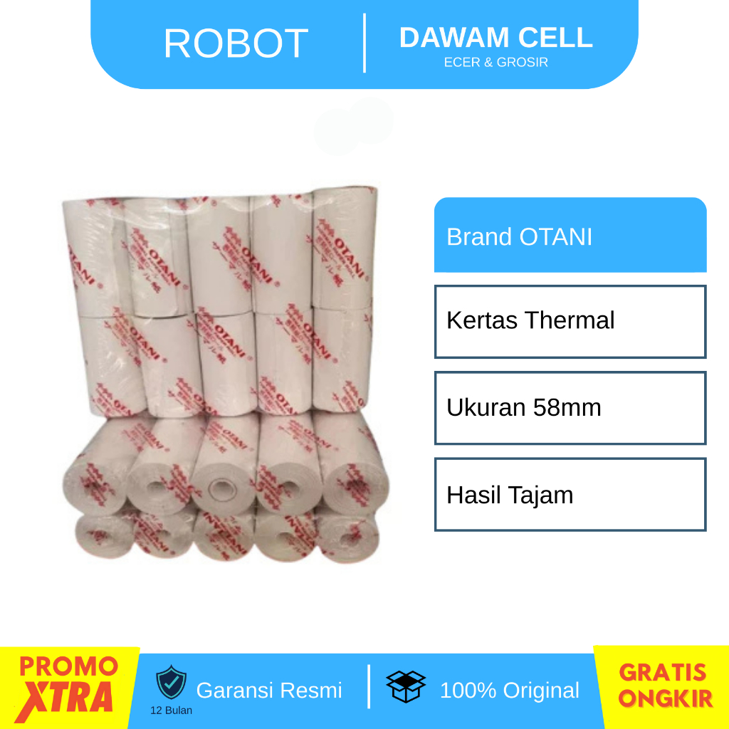 

KERTAS PRINTER BLUETOOTH - THERMAL 58MM