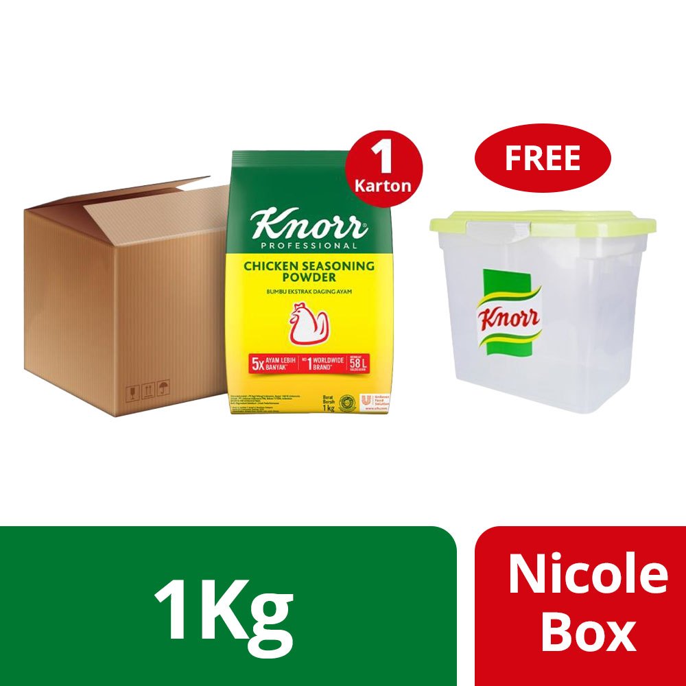 

[BUY 6 GET 7] Knorr Karton Chicken Powder 1 kg FREE Nicole Box