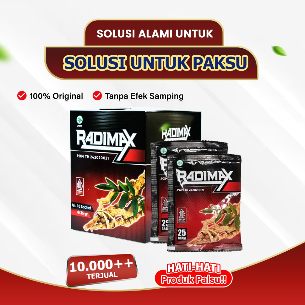 

Kopi Radimax Asli 3 Keluar Tetap Berdiri - Kopi Radimax Stamina Pria Herbal 10 Sachet