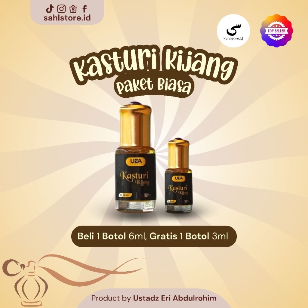 UEA Minyak Kasturi Kijang/Parfum Ori Kasturi wangian non alkohol