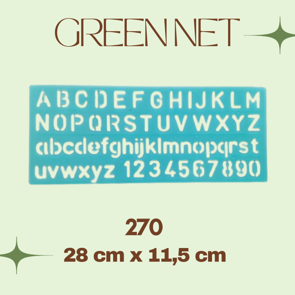 

(KECIL) PENGGARIS SABLON / PENGGARIS CETAKAN HURUF & ANGKA BT-270 SIZE KECIL