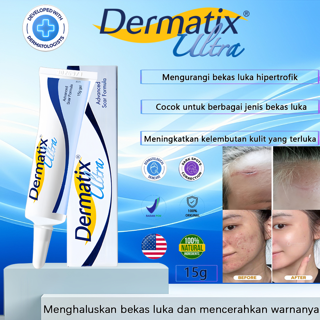 [100% Impor Asli EXP2027][COD]Dermatix Salep Penghilang Bekas Luka/Dermatix Ultra Advanced Scar Gel 