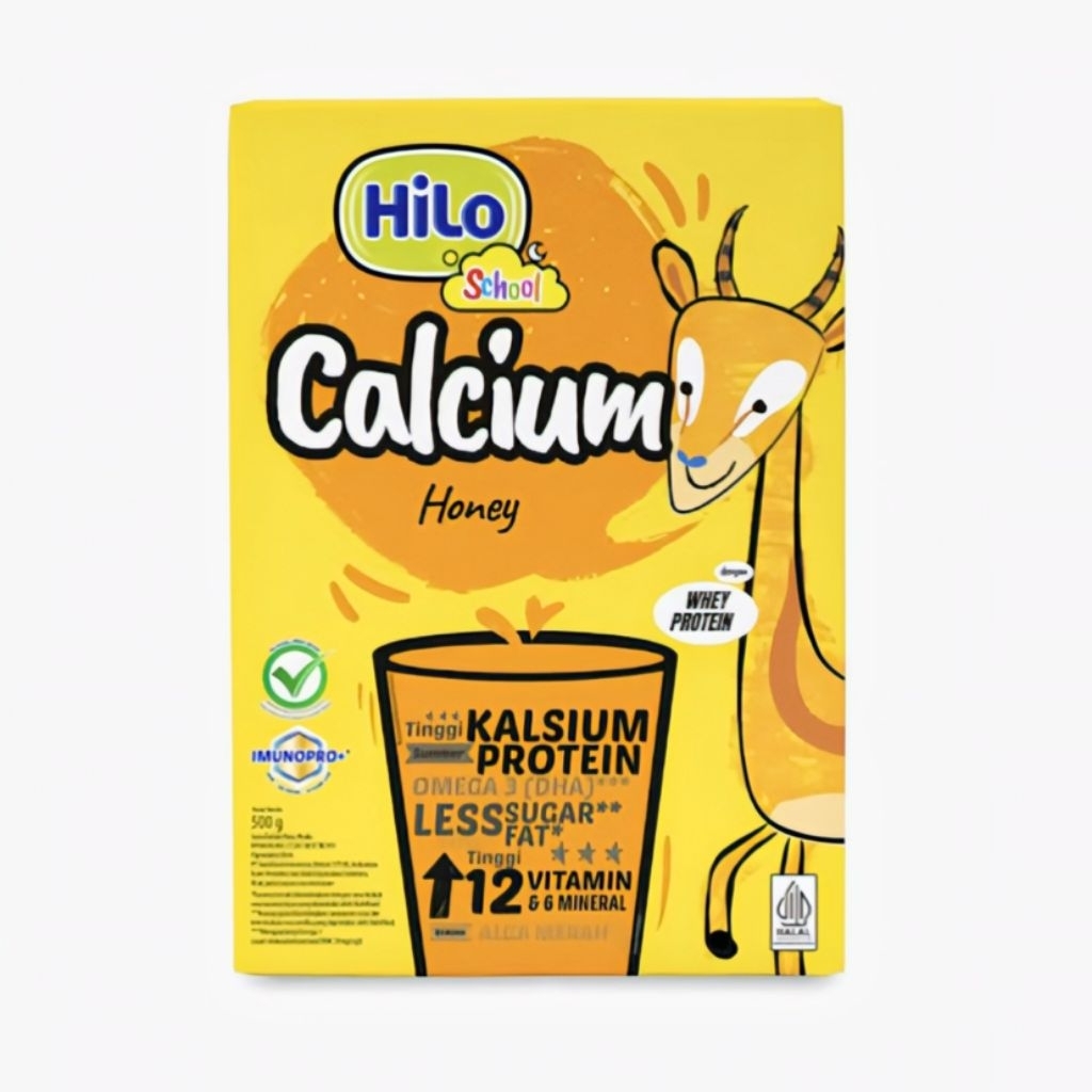 

PROMO BERHADIAH!!! HiLo School Calcium Honey 500 gr Susu Tinggi Kalsium