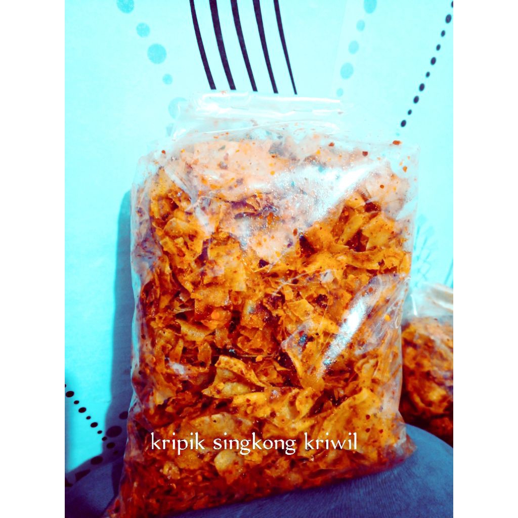 

KRIPIK SINGKONG KRIWIL RENYAH PEDAS GURIH NIKMAT BIKIN NAGIH