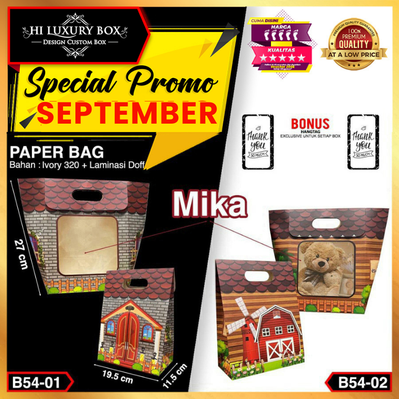 

Paperbag|Souvenir|Murah|Packaging|Tas kertas|Goodie Bag|Shoping|B54