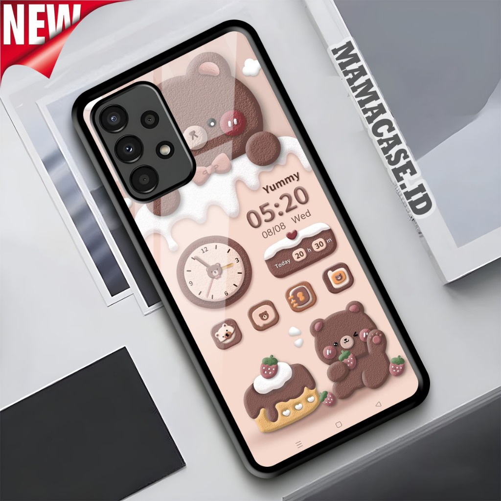 Case SAMSUNG A13 A23 A32 A33 A52 A52S A53 A72 A73 4G Mamacase.id Softcase Glass Kilau