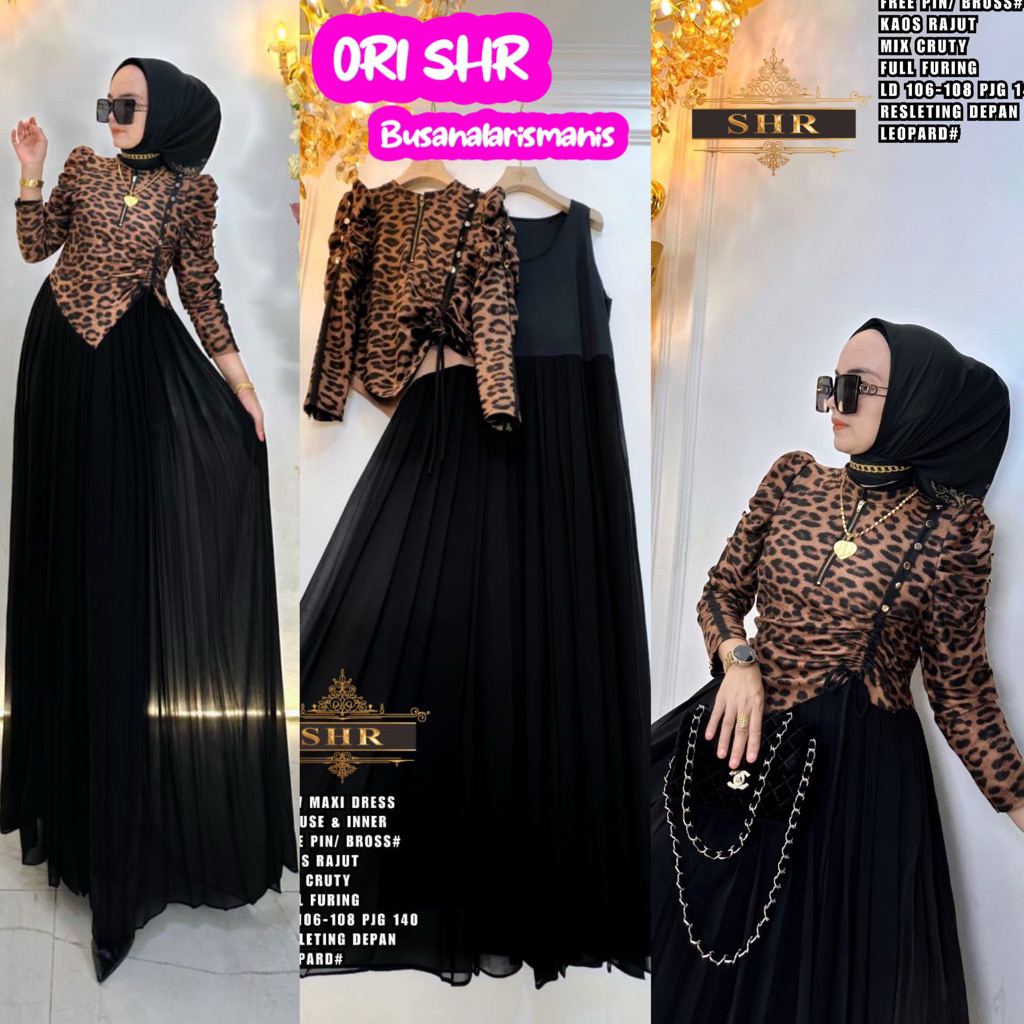 READY NEWWW REALPICT ORI SHR GAMIS ROMPI SET MACAN PREMIUM HIGH QUALITY