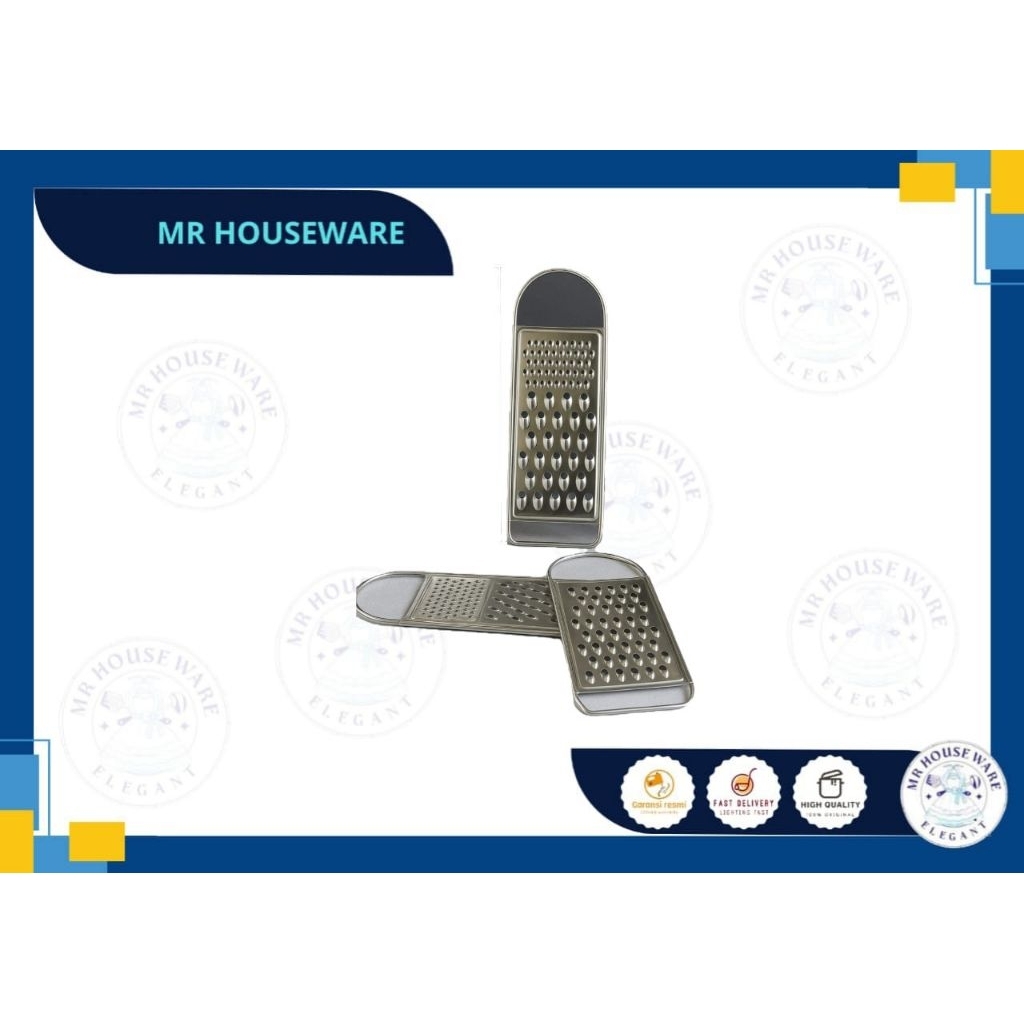 Parutan keju jumbo 3 in 1 - parutan buah keju sayur grater stainless steel