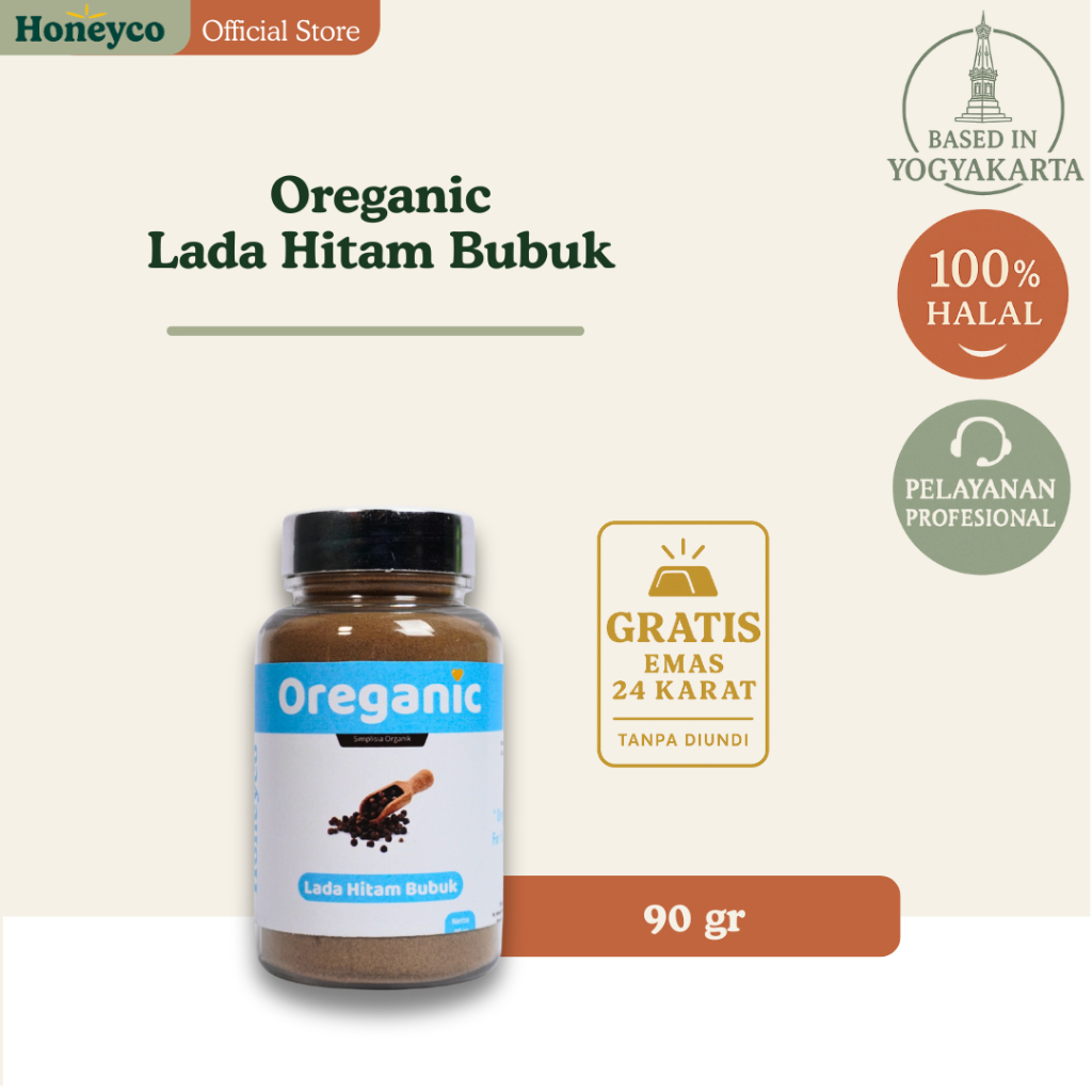 

Oreganic Lada Hitam Bubuk Simplisia Organik 90-350 gr