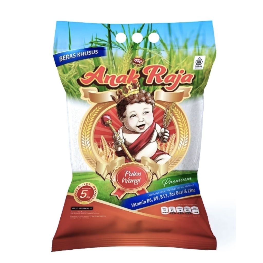 

Beras Anak Raja 5 Kg Pulen Wangi Premium