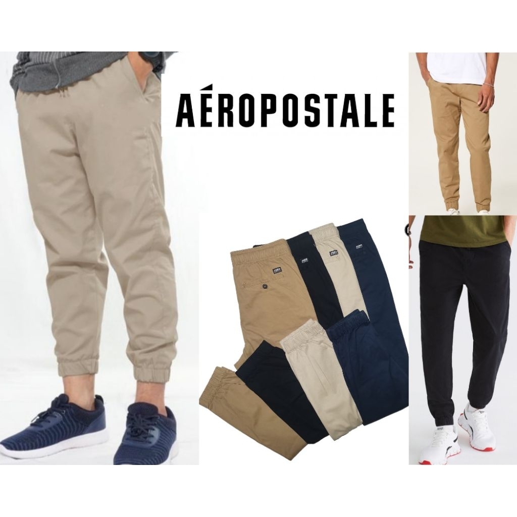 Celana Jogger Pria Twill Aeropostale