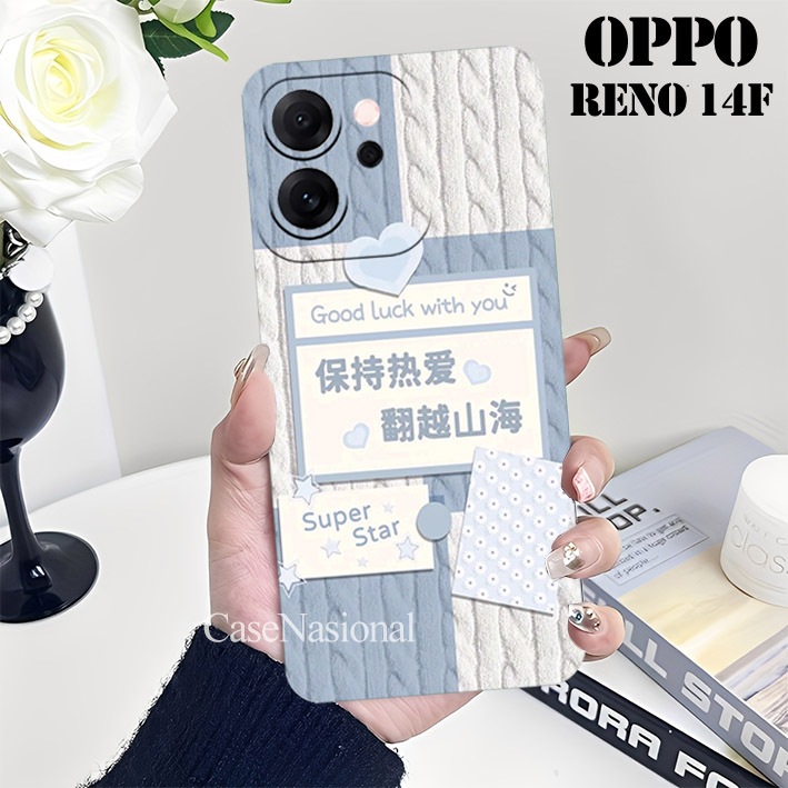 Silikon Oppo Reno 14F - Reno 14 - Reno 14 Pro- Reno 13F - Reno 13 Terbaru motif rajut case cewek ker