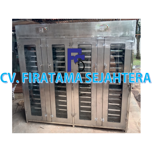 Oven Pengering Gula Semut - Mesin Pengering 60 Rak (Material Stainless Steel) Untuk Gula Semut