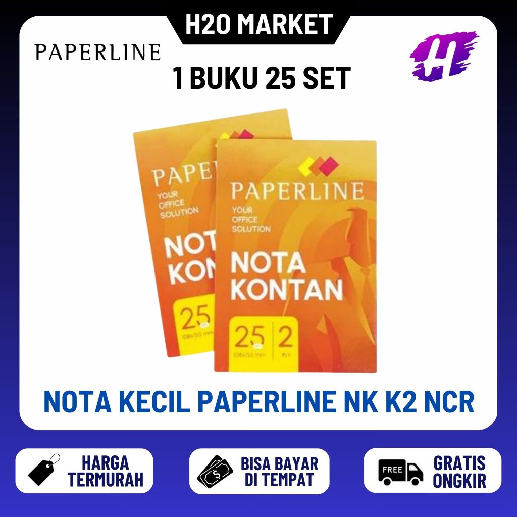 

❤️H2O❤️ Nota Kontan Paperline Kecil 2 Ply (NK K2 NCR)