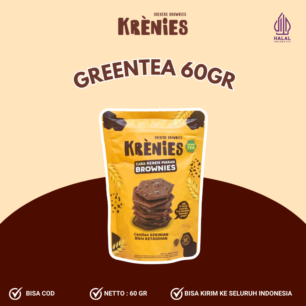 

GREEN TEA - KRENIES (KREKERS BROWNIES)