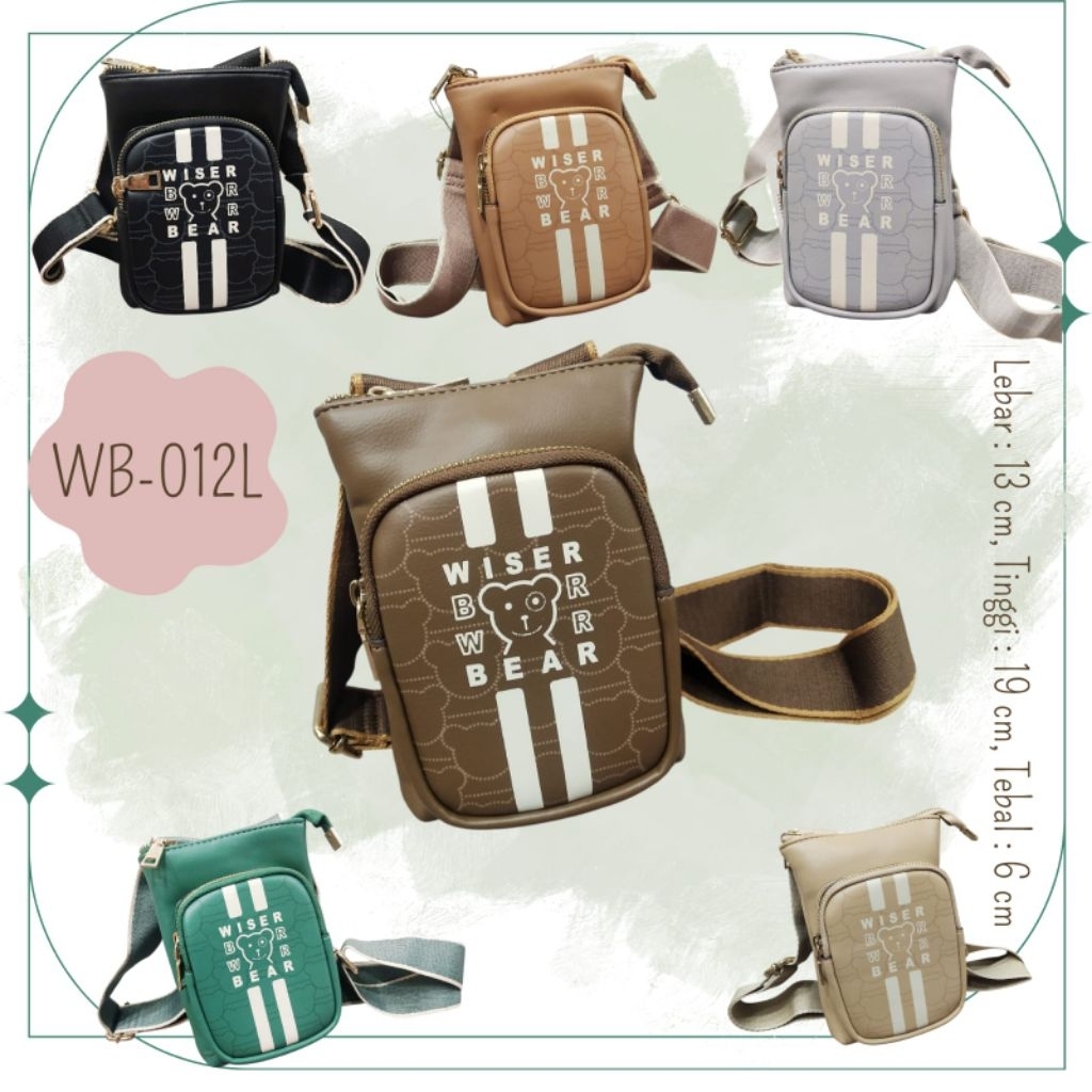 Tas Wiser Bear WB012-L 6 warna Tas Cewek Original Prettyzys