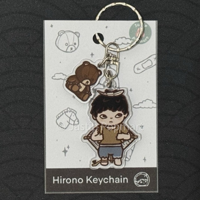 [READY] Hirono Keychain Handdrawn / Gantungan Kunci Akrilik Hirono Patience / Hirono Amnesia Misfit 