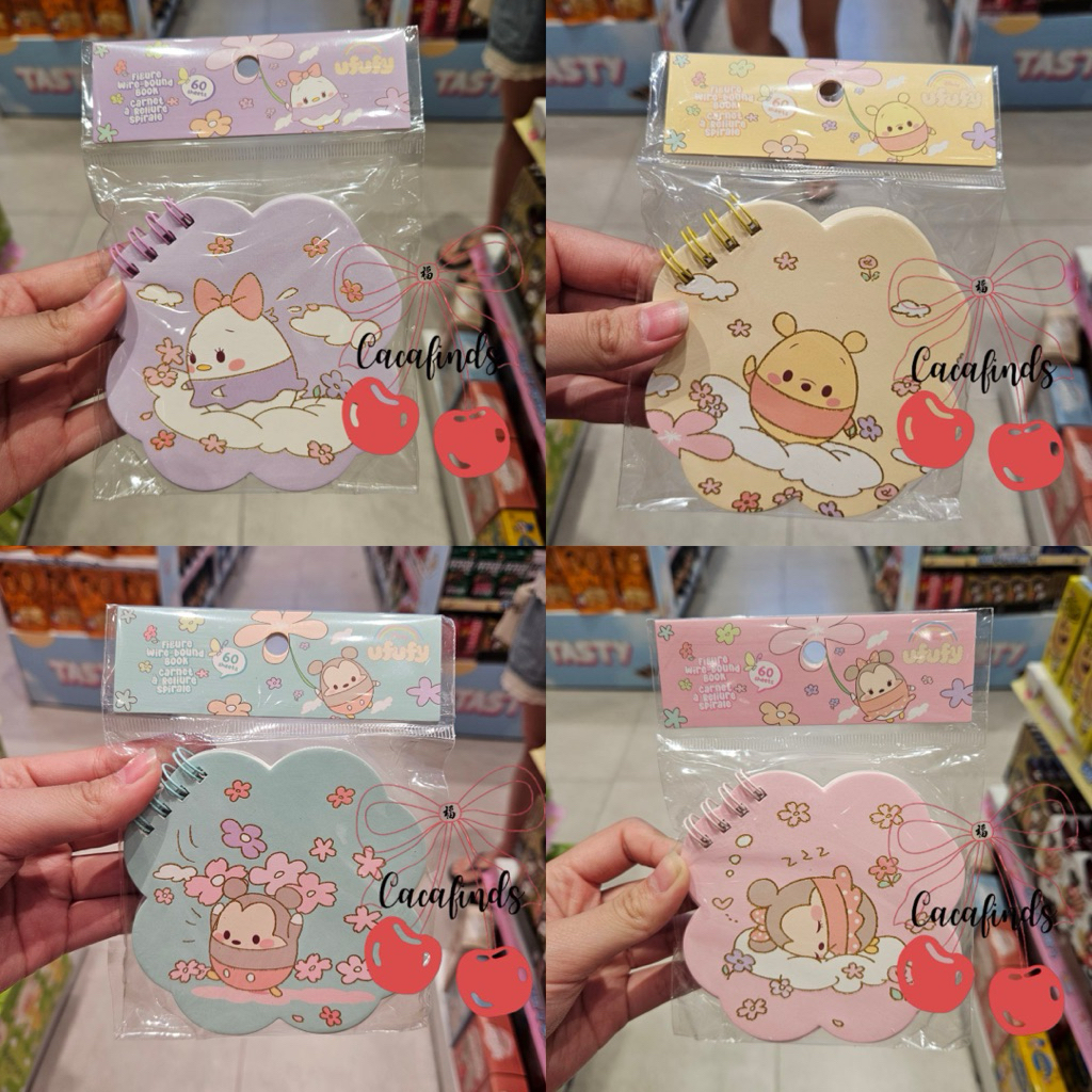 

MINISO x Disney‼️Wirebound Book / Mini Notebook Ufufy Festival Collection (60 Sheets) Pooh / Mickey Mouse / Minnie Mouse / Daisy Duck / Donald Duck
