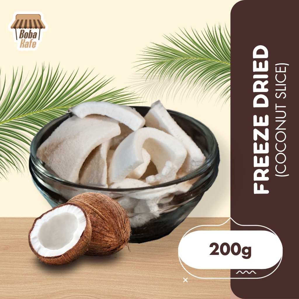 

PILARI FREEZE DRIED COCONUT SLICE @200GR - Kelapa IRIS Kering asli 100% Buah