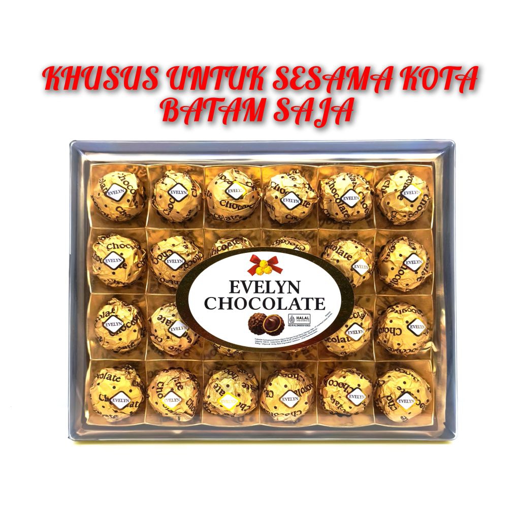 Naraya Evelyn Chocolate 300 gram isi 24 pcs
