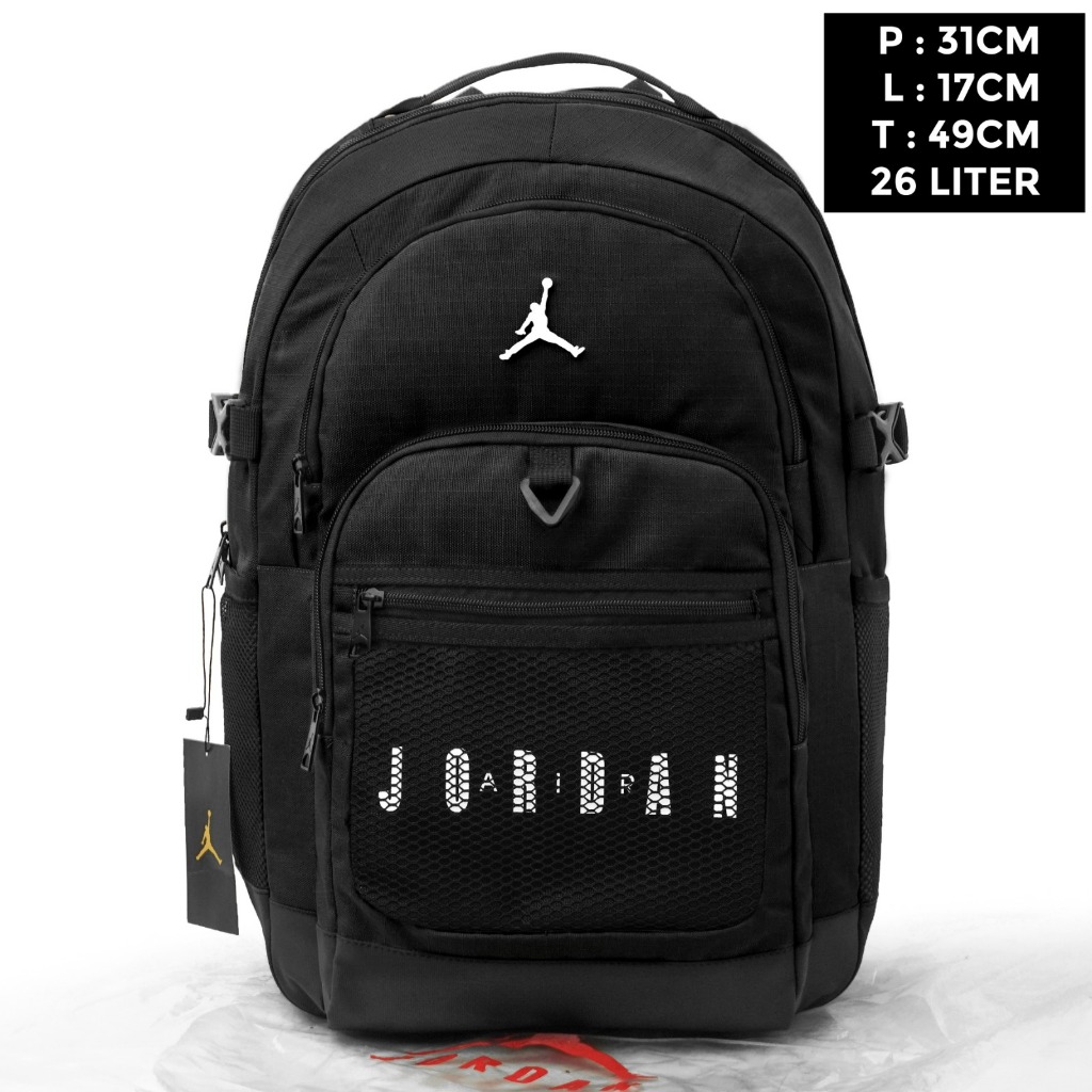 Tas Ransel Air Jordan Waterproof / Backpack Pria Import Mirror ORI / Tas Punggung / Tas Sekolah