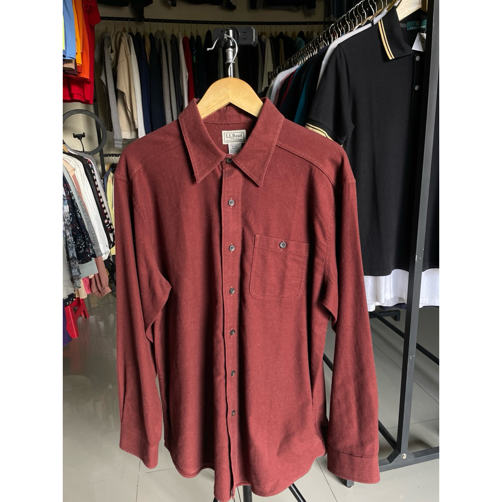 kemeja flanel second LL BEAN