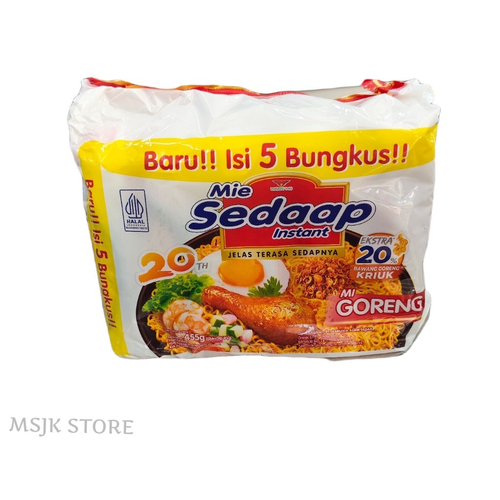 

Sedaap Goreng/Soto isi 5 (5x90g)