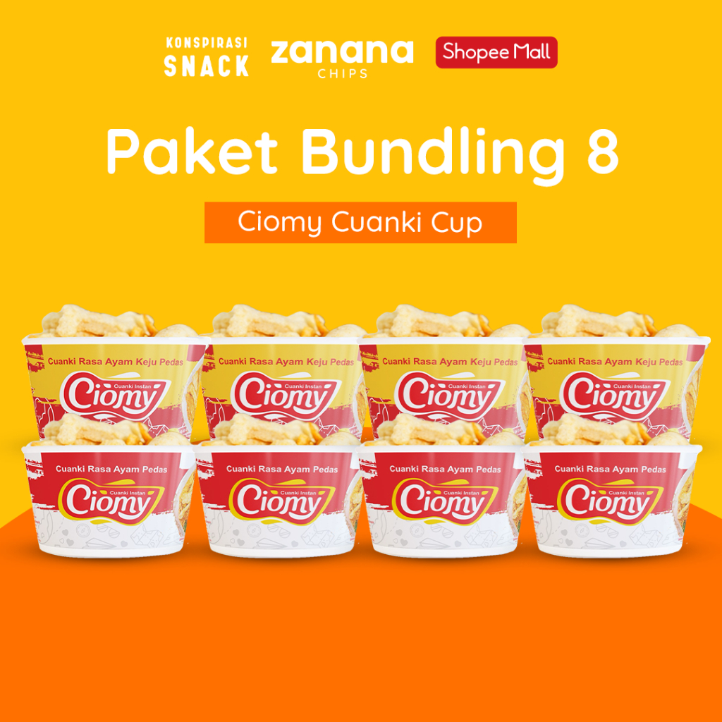 

Paket Bundling 8 Ciomy Cuanki Cup | Ukuran Reguler