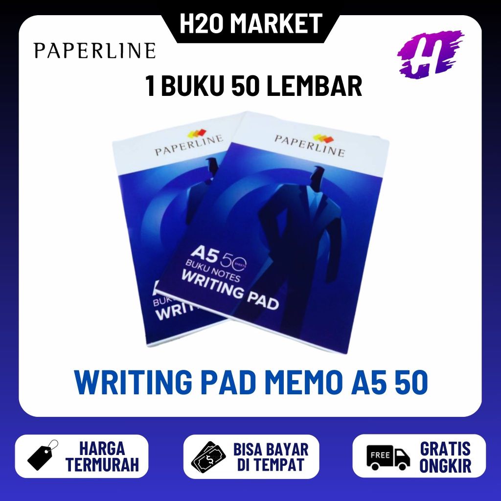 

❤️H2O❤️ Flip Over Pad / Block Note / Writing Pad Memo Paperline A5 50