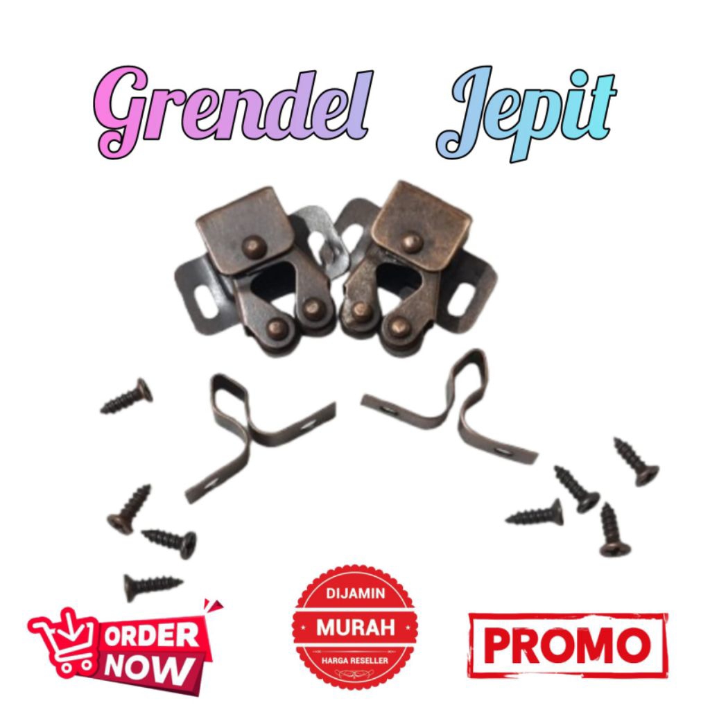 Kunci lemari Grendel Lemari Grendel Masa Jepit Udang Pengait Pintu Lemari Kitchen Set Catches