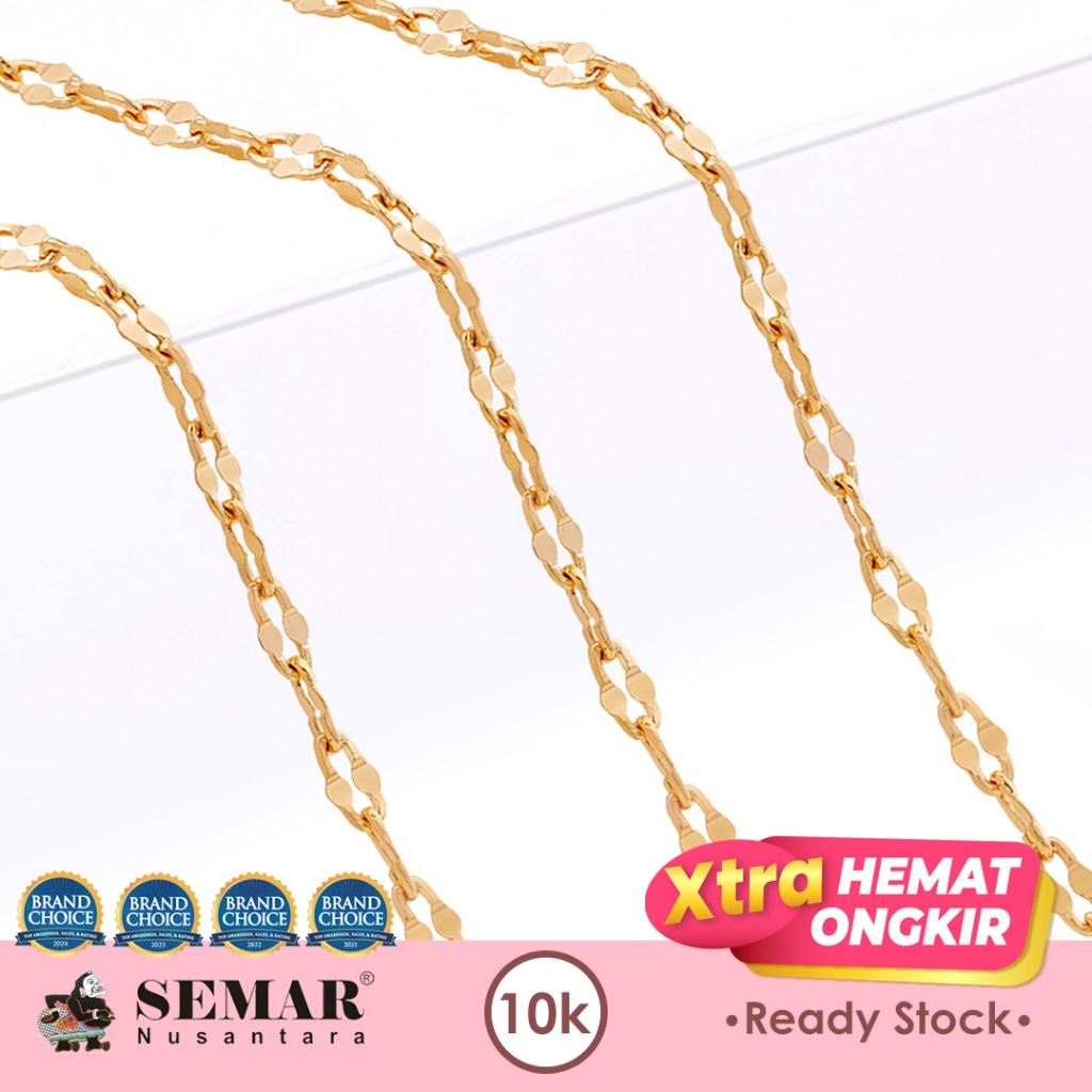 Kalung Emas Toscano Polos Gold 10K Semar Nusantara