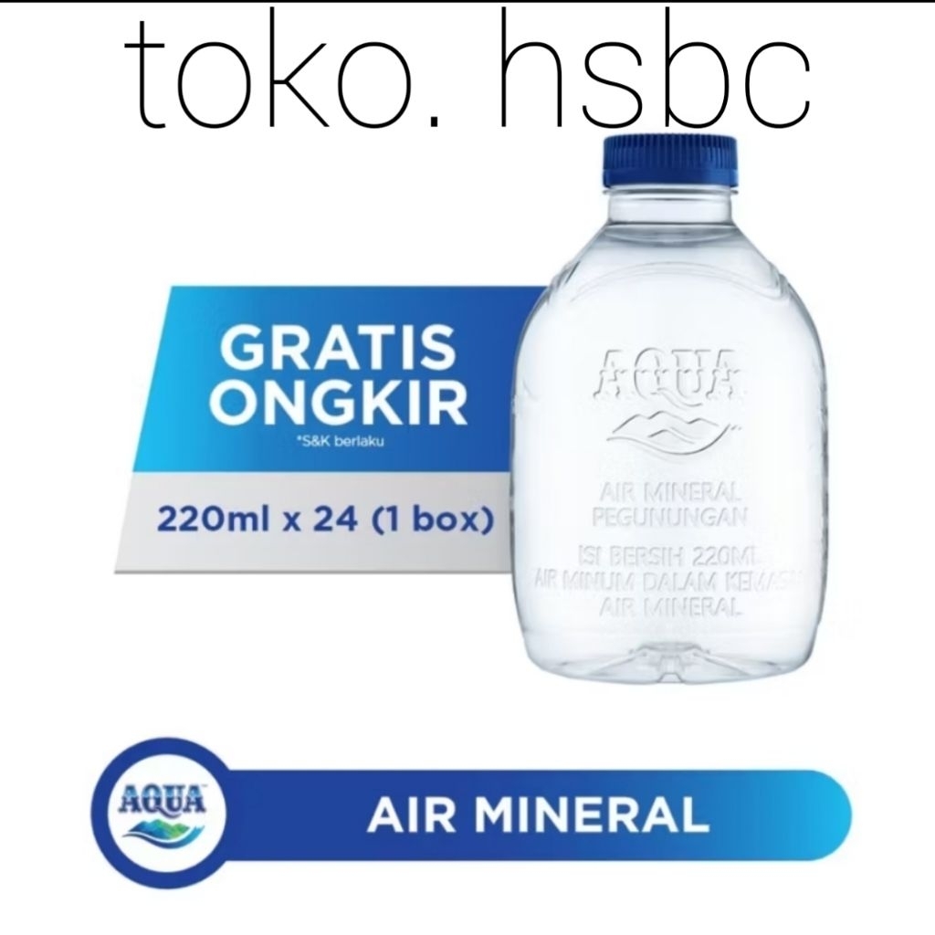 

AQUA BOTOL MINI 220ml Limited Edition 1 dus 24botol