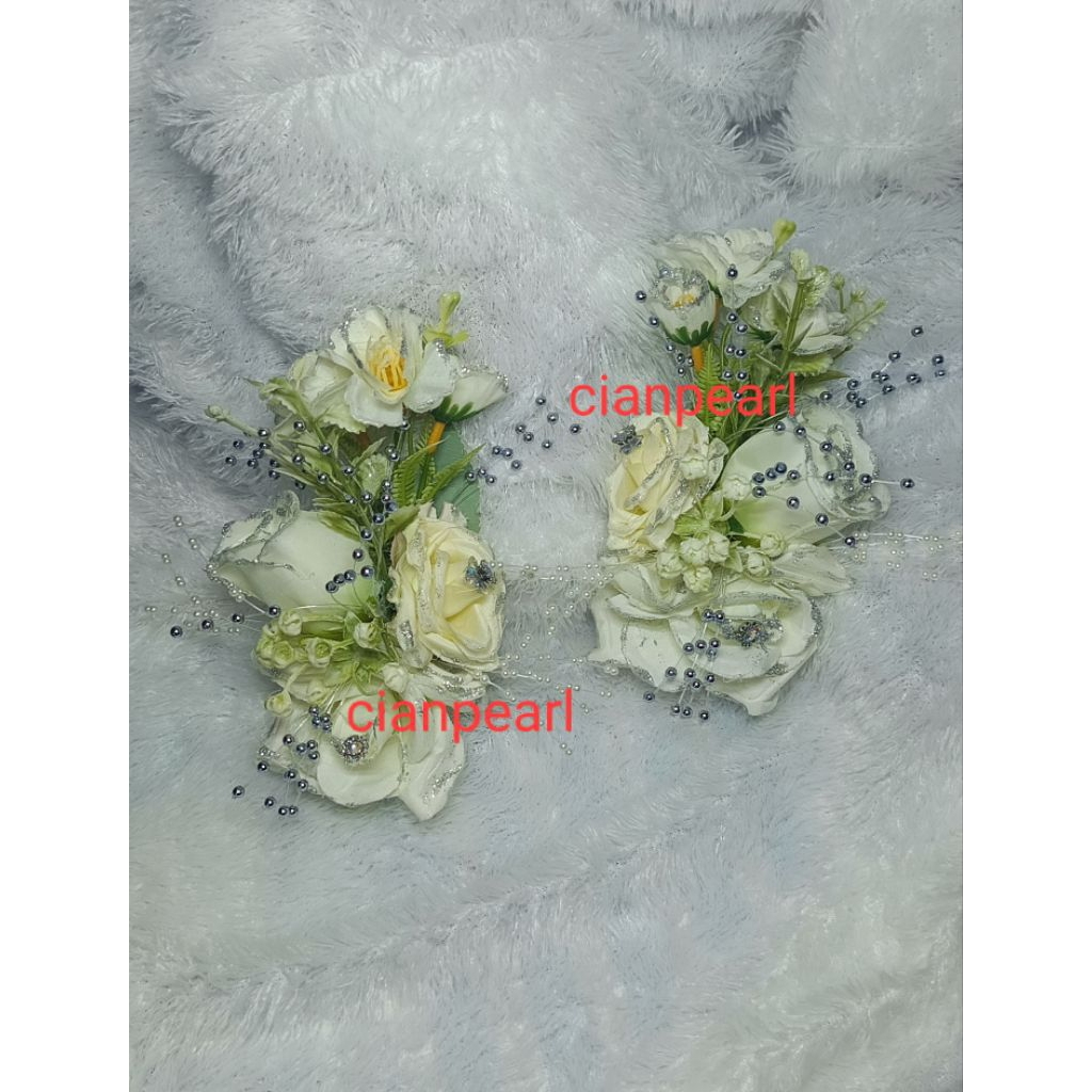 hairdo white flower bunga rambut putih bunga samping putih  riasan rambut kebaya bunga rambut kebaya