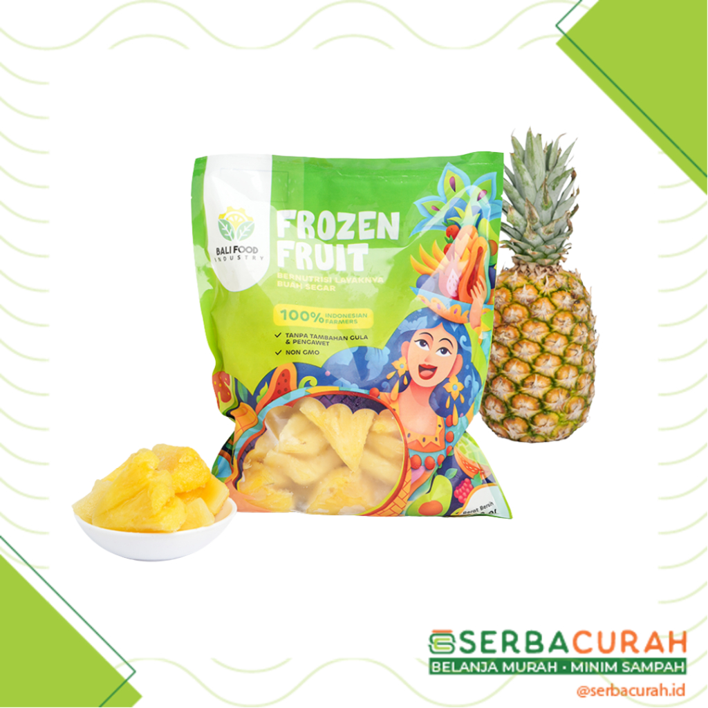 

Frozen Fruit Pineapple | Nanas Beku | Kemasan 500 gr
