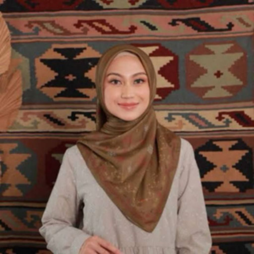 Zoya VORA Scarf Kerudung Hijab Segi Empat Motif Voal