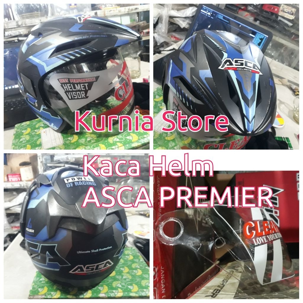 kaca helm asca premier
