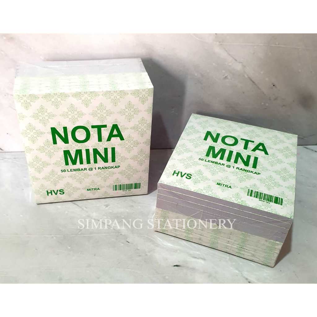 

Mitra Nota Mini 1/6 Folio 1ply 10,5 x 11 cm isi 12 / pak