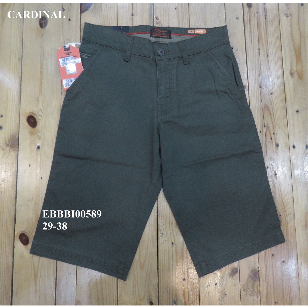 CELANA CHINOS/KATUN  PENDEK PRIA SLIM FIT BRAND ORI MEREK CARDINAL  ART : EBBBI00589 PRICE Rp.446.90