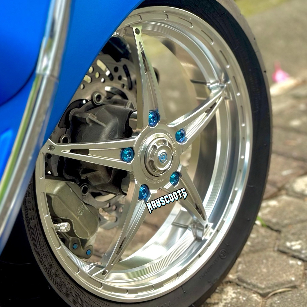 Baut Titanium Velg Forged MK Magic Marus factory Vespa Matic