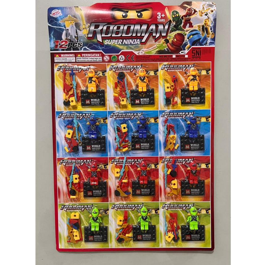 TIMOLA | Mainan Lego Roboman Super Ninja Blok 1pc Balok