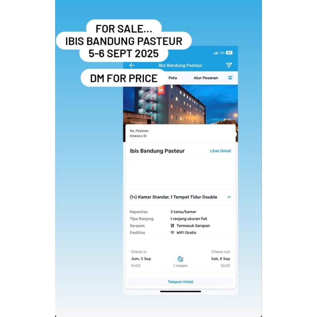 Ibis Hotel Bandung Pasteur (5-6 September 2025)