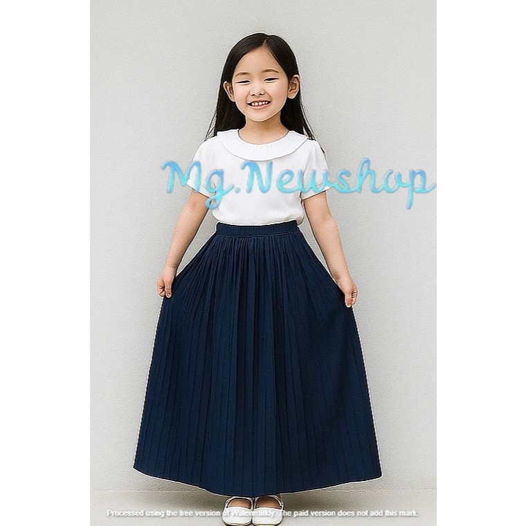 Rok Plisket Anak Perempuan 2-14 Tahun dan Remaja Premium Bahan Hyget Premium