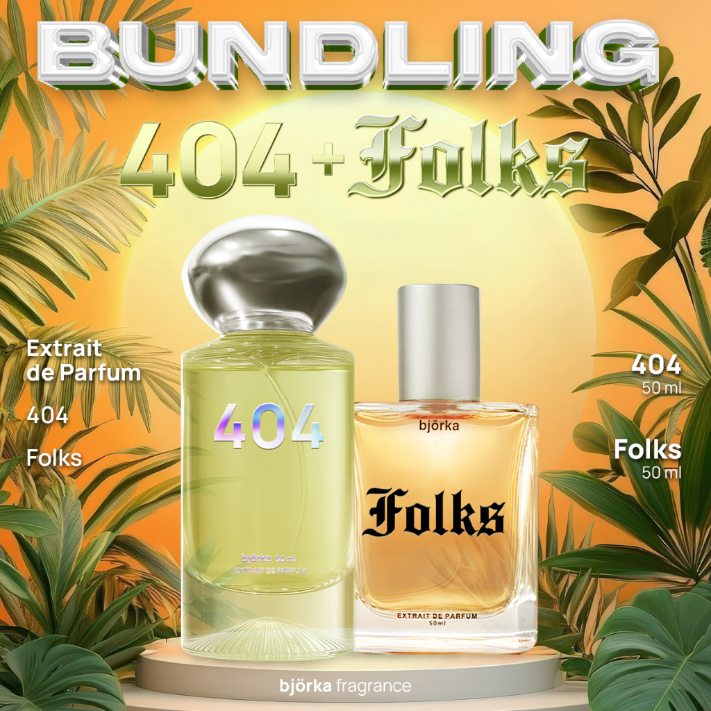 BJORKA BUNDLING 404 + FOLKS BJORKA PARFUM | 50ml Extrait De Perfume | PARFUM BJORKA ORIGINAL