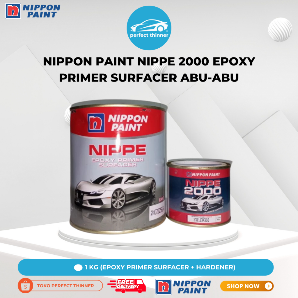Nippon Paint Nippe 2000 Epoxy Primer Surfacer Abu-Abu