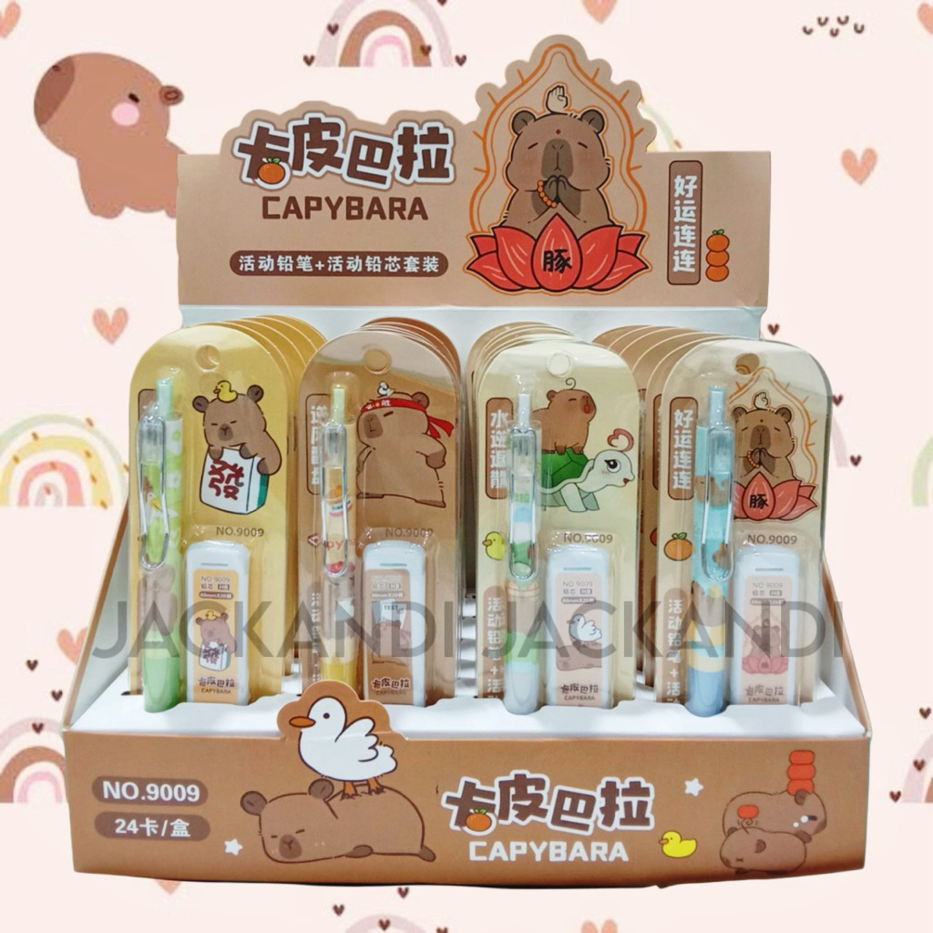 

Pensil Mekanik Set Refill Isi Ulang Capybara Pensil Anak Sekolah Kapibara Lucu Gemas
