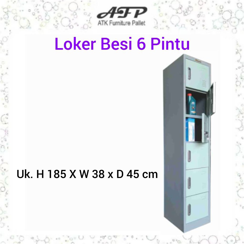 Loker Besi 6 Pintu Kunci