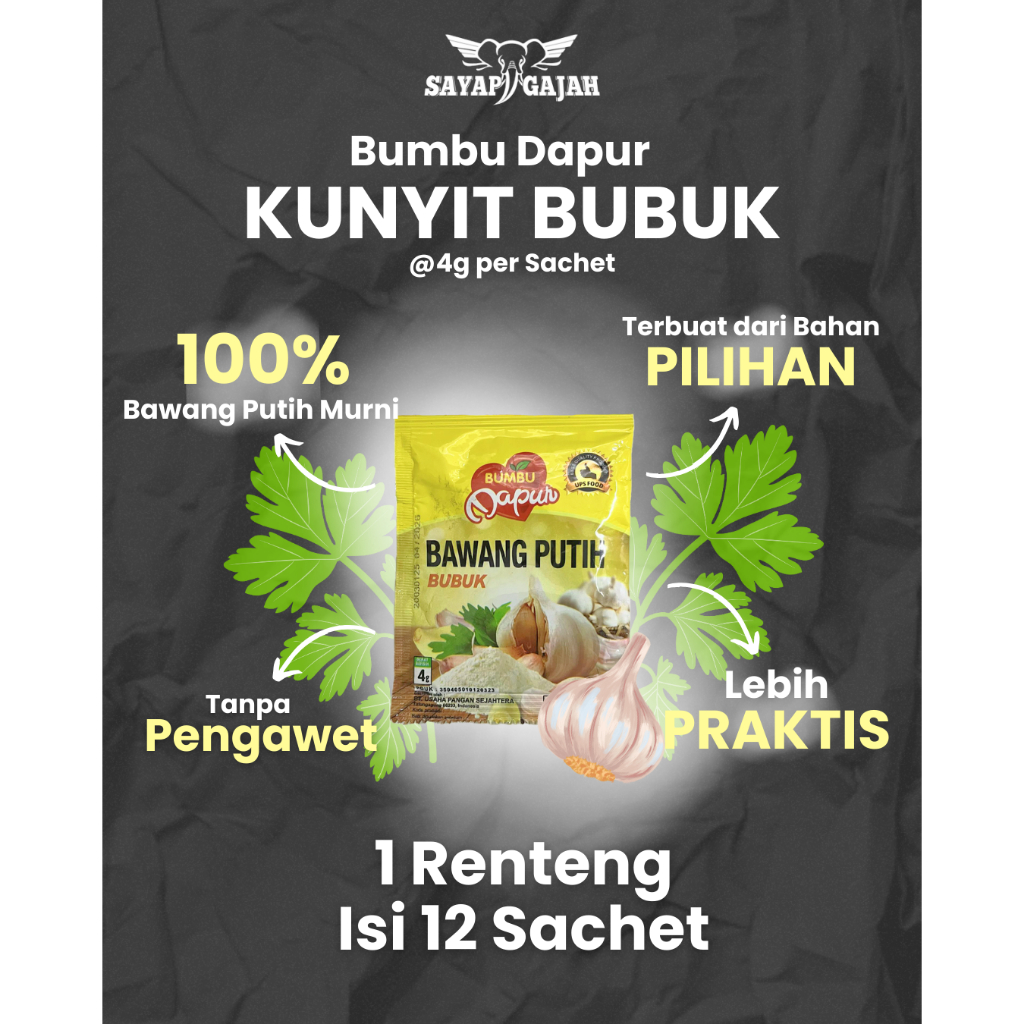 

Bumbu Dapur Bawang Putih bubuk 1 Renteng